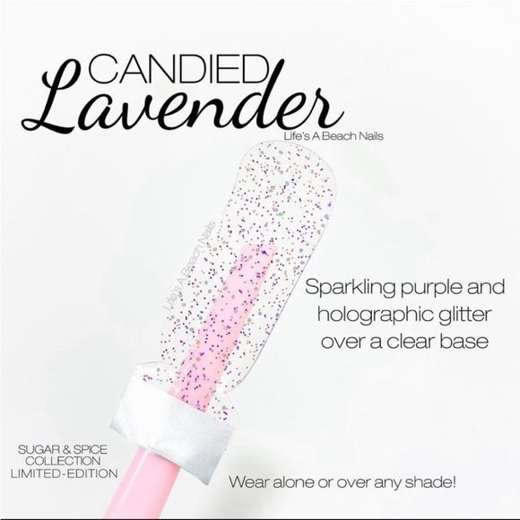 Color Street | Candied Lavender a purple glitter overlay nail strips - Picture 6 of 12